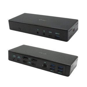 i-tec C31QUATTRODOCKPD base & duplicador de portas Com fios USB 3.2 Gen 1 (3.1 Gen 1) Type-C Preto