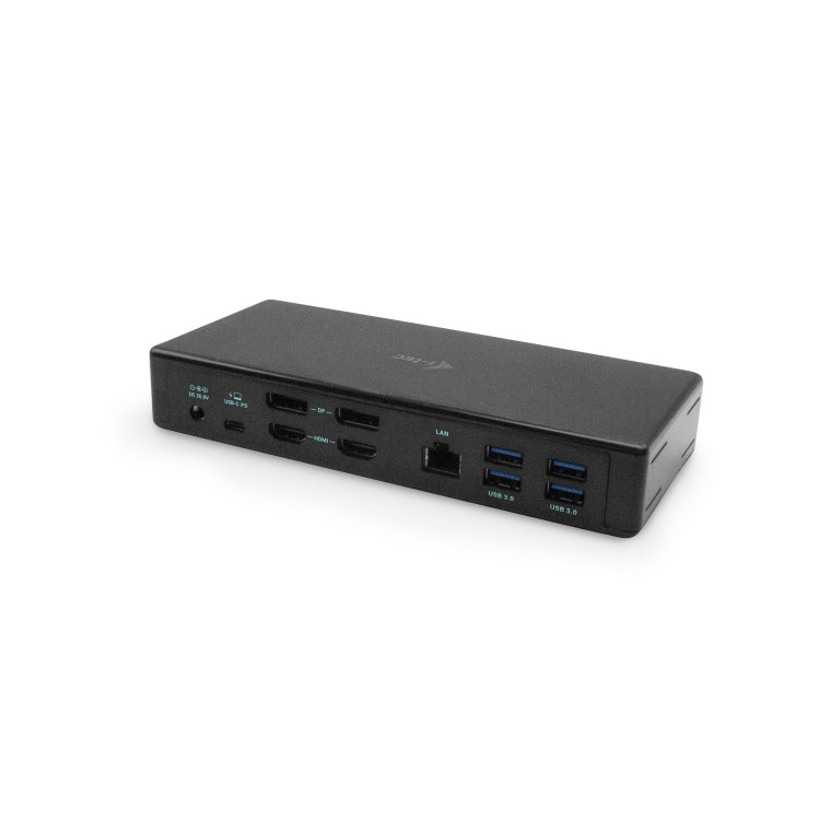 i-tec C31QUATTRODOCKPD base & duplicador de portas Com fios USB 3.2 Gen 1 (3.1 Gen 1) Type-C Preto