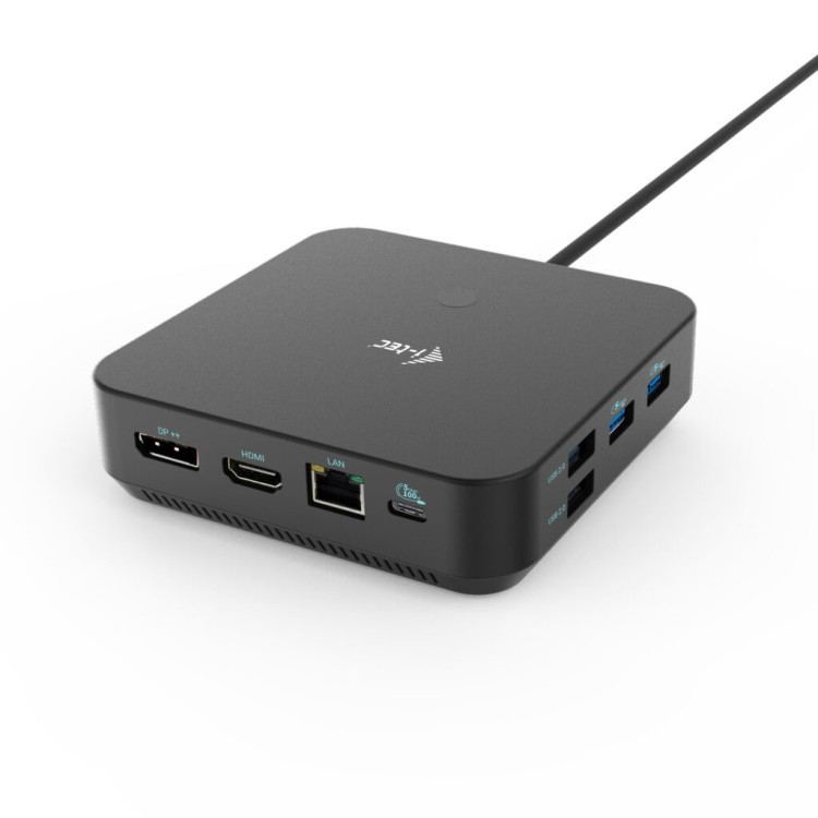 i-tec C31TRIPLE4KDOCKPDPRO base & duplicador de portas Com fios USB 3.2 Gen 1 (3.1 Gen 1) Type-C Preto