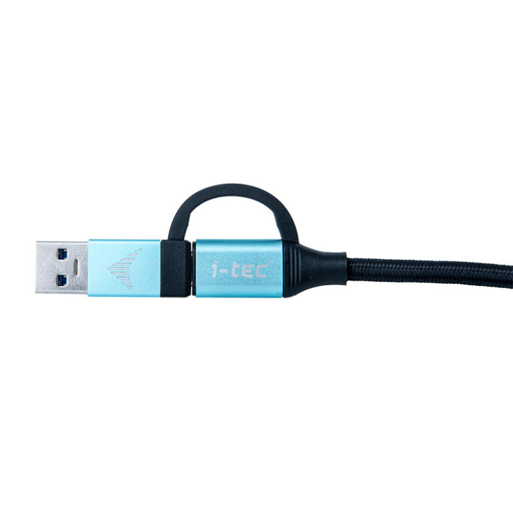 i-tec C31USBCACBL cabo USB USB 3.2 Gen 1 (3.1 Gen 1) 1 m USB C Preto, Azul