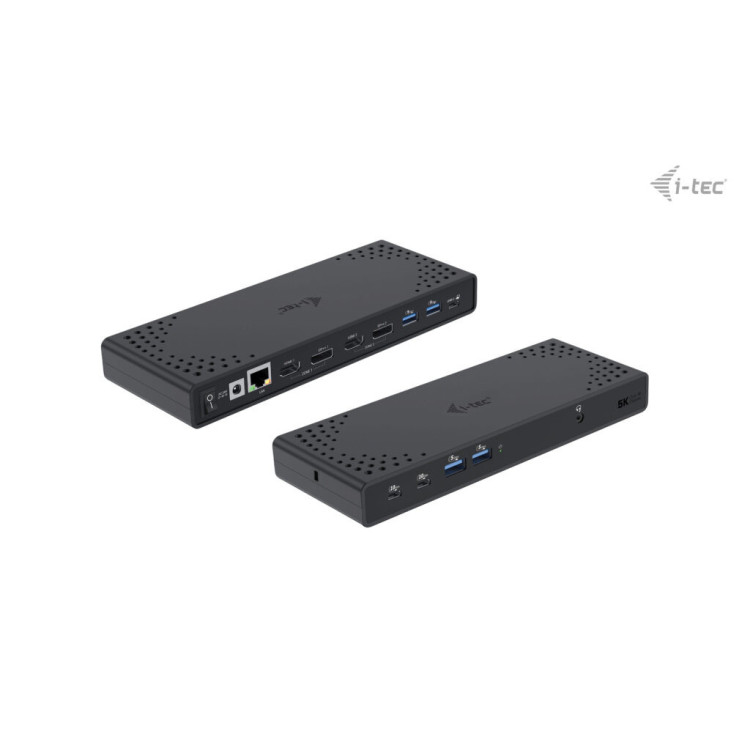 i-tec CADUA4KDOCKPDL2 base & duplicador de portas Com fios USB 3.2 Gen 1 (3.1 Gen 1) Type-C Preto