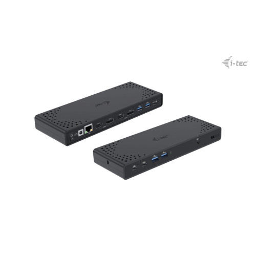 i-tec CADUA4KDOCKPDL2 base & duplicador de portas Com fios USB 3.2 Gen 1 (3.1 Gen 1) Type-C Preto i-tec CADUA4KDOCKPDL2 base & duplicador de portas Com fios USB 3.2 Gen 1 (3.1 Gen 1) Type-C Preto