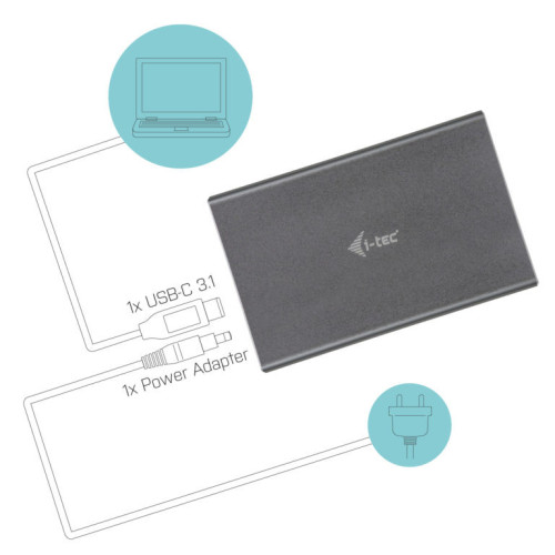 i-tec CAMYSAFEDUALM2 Caixa para Discos Rígidos Compartimento SSD Alumínio M.2 i-tec CAMYSAFEDUALM2 Caixa para Discos Rígidos Compartimento SSD Alumínio M.2