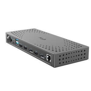 i-tec CATRIPLE4KDOCKPD2 base & duplicador de portas Com fios USB 3.2 Gen 2 (3.1 Gen 2) Type-C Cinzento 2