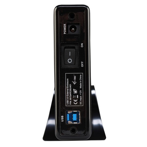 i-tec MYSAFE35U401 Caixa para Discos Rígidos Caixa de disco rígido Preto, Metálico 3.5"