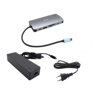 i-tec Metal C31NANOVGA100 base & duplicador de portas Com fios USB 3.2 Gen 1 (3.1 Gen 1) Type-C Cinzento
