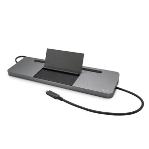 i-tec Metal C31FLATPRO100 base & duplicador de portas Com fios USB 3.2 Gen 1 (3.1 Gen 1) Type-C Cinzento 2