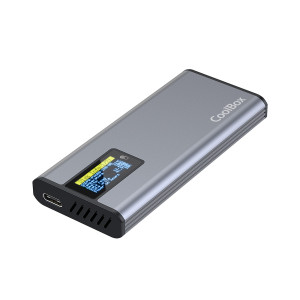 CoolBox COO-MCM-M2F Caixa para Discos Rígidos Compartimento SSD Cinzento M.2
