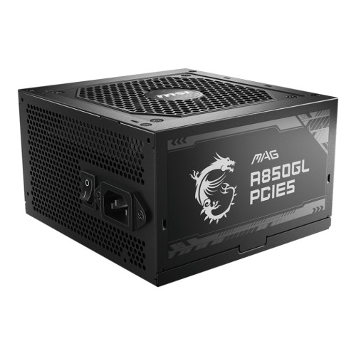 MSI MAG A850GL PCIE5 fonte de alimentação 850 W 20+4 pin ATX ATX Preto MSI MAG A850GL PCIE5 fonte de alimentação 850 W 20+4 pin ATX ATX Preto