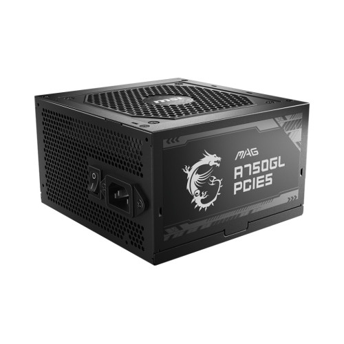 MSI MAG A750GL PCIE5 fonte de alimentação 750 W 20+4 pin ATX ATX Preto MSI MAG A750GL PCIE5 fonte de alimentação 750 W 20+4 pin ATX ATX Preto