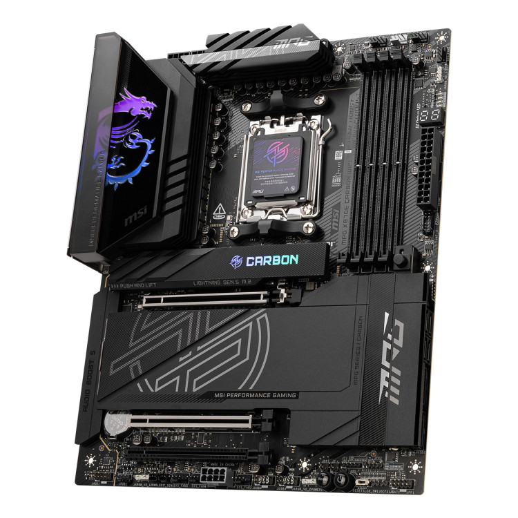 MSI MPG X870E CARBON WIFI motherboard AMD X870E Ranhura AM5 ATX