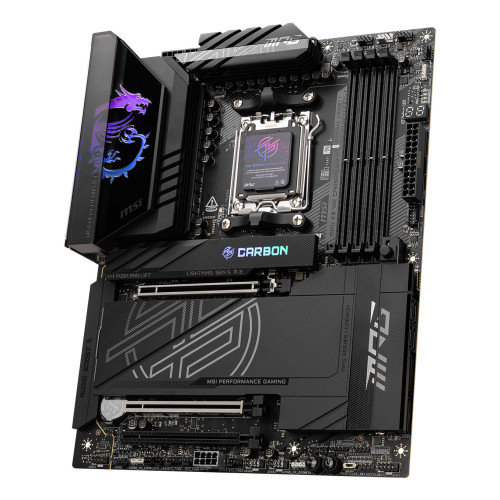 MSI MPG X870E CARBON WIFI motherboard AMD X870E Ranhura AM5 ATX MSI MPG X870E CARBON WIFI motherboard AMD X870E Ranhura AM5 ATX