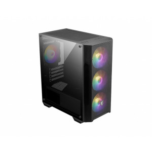 MSI MAG Forge M100A Micro Tower Preto, Transparente 2