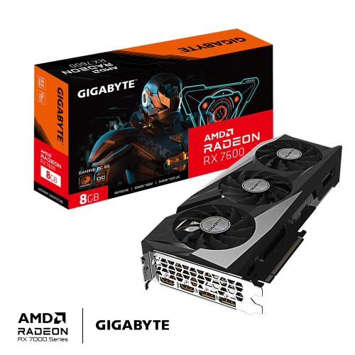 GIGABYTE GAMING Radeon RX 7600 OC 8G AMD 8 GB GDDR6 GIGABYTE GAMING Radeon RX 7600 OC 8G AMD 8 GB GDDR6