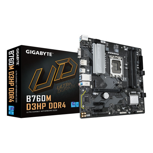 GIGABYTE B760M D3HP DDR4 motherboard Intel B760 Express LGA 1700 micro ATX GIGABYTE B760M D3HP DDR4 motherboard Intel B760 Express LGA 1700 micro ATX