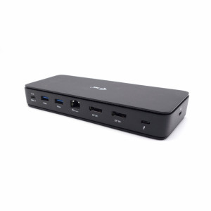 i-tec TB4DUALDPDOCKPDPRO base & duplicador de portas Com fios Thunderbolt 4 Preto