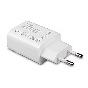 Lindy 73412 carregador de dispositivos móveis Smartphone, Tablet Branco AC Carregamento rápido Interior, Exterior 2