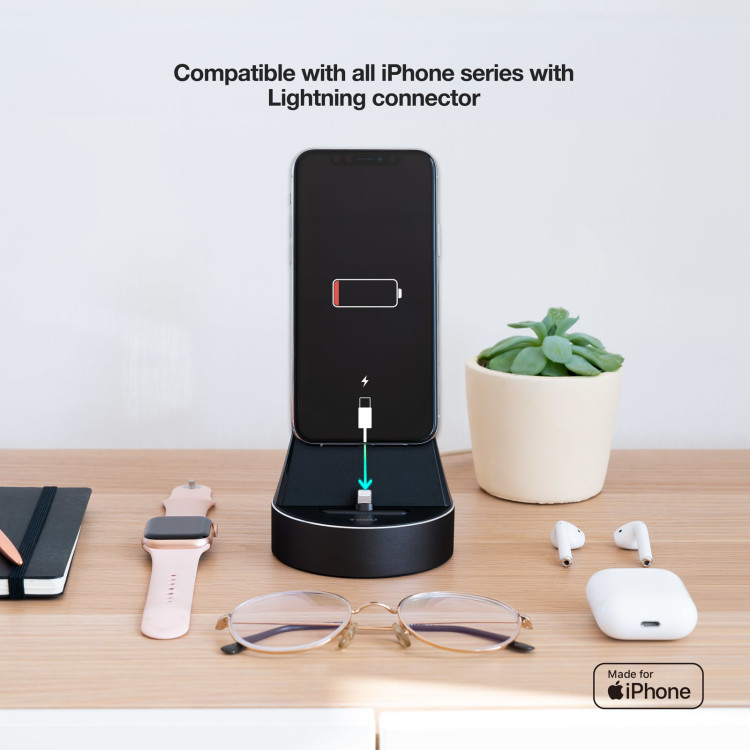 TooQ TQCD02L carregador de dispositivos móveis Smartphone, Smartwatch Preto USB Carregamento wireless Carregamento rápido