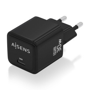 AISENS ASCH-30W1P036-BK carregador de dispositivos móveis Universal Preto AC Carregamento rápido Interior 2