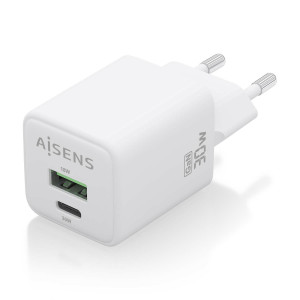 AISENS ASCH-30W2P037-W carregador de dispositivos móveis Universal Branco AC Carregamento rápido Interior 2