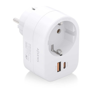 AISENS ASPS-1A1C06-W carregador de dispositivos móveis Universal Branco AC Carregamento rápido Interior