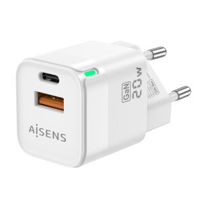 AISENS ASCH-20W2P002-W carregador de dispositivos móveis Universal Branco AC Carregamento rápido Interior 2