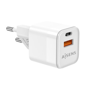 AISENS ASCH-30W2P004-W carregador de dispositivos móveis Universal Branco AC Carregamento rápido Interior
