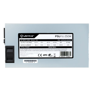 UNYKAch UKPSU1U40004 fonte de alimentação 250 W 20+4 pin ATX Flex ATX Prateado