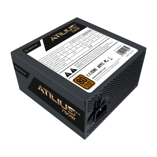UNYKAch ATX Atilius 2.0 Black 750W 80+ Bronze fonte de alimentação 20+4 pin ATX Preto UNYKAch ATX Atilius 2.0 Black 750W 80+ Bronze fonte de alimentação 20+4 pin ATX Preto