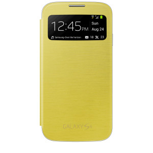 Samsung S View capa para telemóvel Capa tipo livro Amarelo