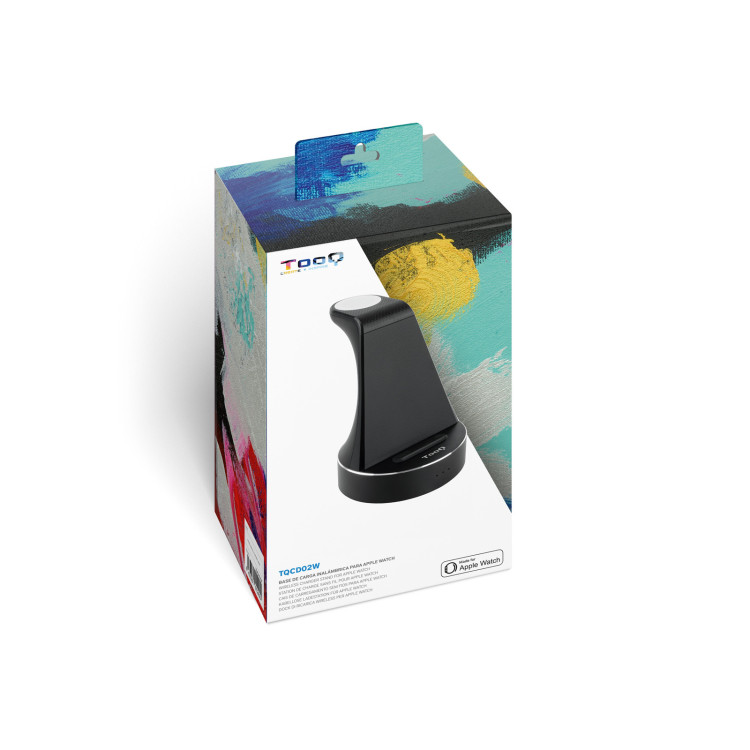 TooQ TQCD02W carregador de dispositivos móveis Smartphone, Smartwatch Preto USB Carregamento wireless Carregamento rápido