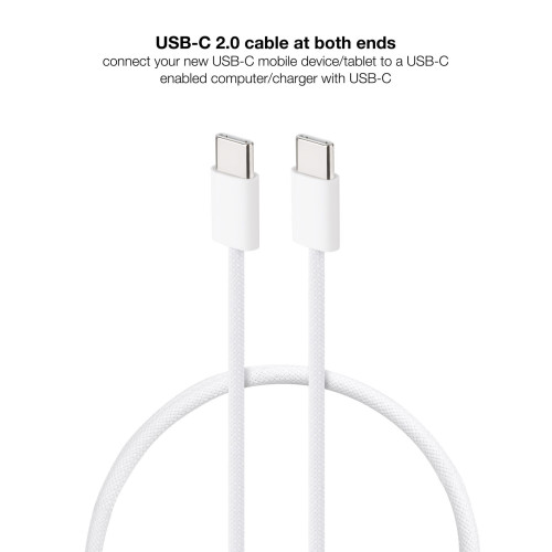 Nanocable 10.01.6001-CO cabo USB USB 2.0 1 m USB C Branco