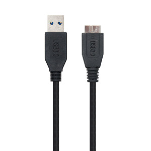 Nanocable 10.01.1101-BK cabo USB USB 3.2 Gen 1 (3.1 Gen 1) 1 m USB A Micro-USB B Preto 2