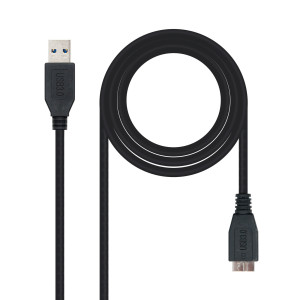 Nanocable 10.01.1102-BK cabo USB USB 3.2 Gen 1 (3.1 Gen 1) 2 m USB A Micro-USB B Preto