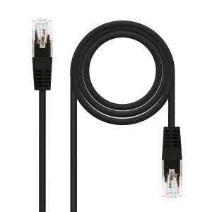 Nanocable 10.20.0401-BK cabo de rede Preto 1 m Cat6e U UTP (UTP) 2