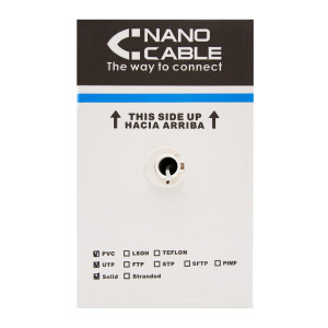 Nanocable 10.20.0304-FLEX cabo de rede Cinzento 305 m Cat5e U UTP (UTP)