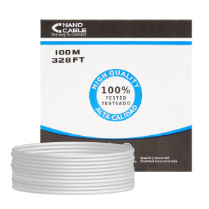 Nanocable 10.20.0302-FLEX cabo de rede Cinzento 100 m Cat5e U UTP (UTP)