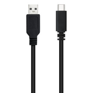 Nanocable USB 2.0, 1m cabo USB USB C USB A Preto 2