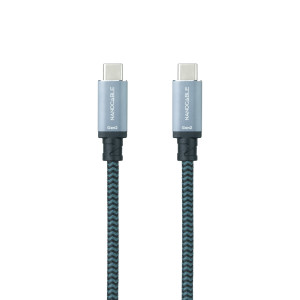 Nanocable 10.01.4102-COMB cabo USB USB 3.2 Gen 2 (3.1 Gen 2) 2 m USB C Preto, Cinzento 2