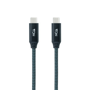 Nanocable 10.01.4301-COMB cabo USB USB4 Gen 2x2 1 m USB C Verde-azulado, Preto, Cinzento 2