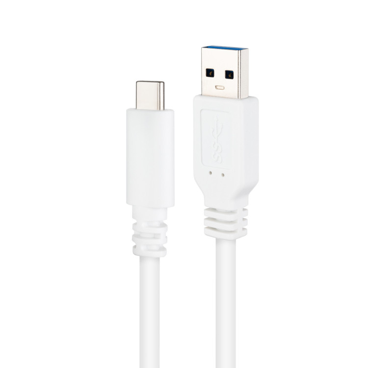 Nanocable 10.01.4000-W cabo USB USB 3.2 Gen 2 (3.1 Gen 2) 0,5 m USB C USB A Branco