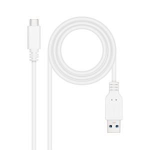 Nanocable 10.01.4001-W cabo USB USB 3.2 Gen 2 (3.1 Gen 2) 1 m USB C USB A Branco
