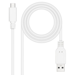 Nanocable 10.01.2101-W cabo USB USB 2.0 1 m USB C USB A Branco