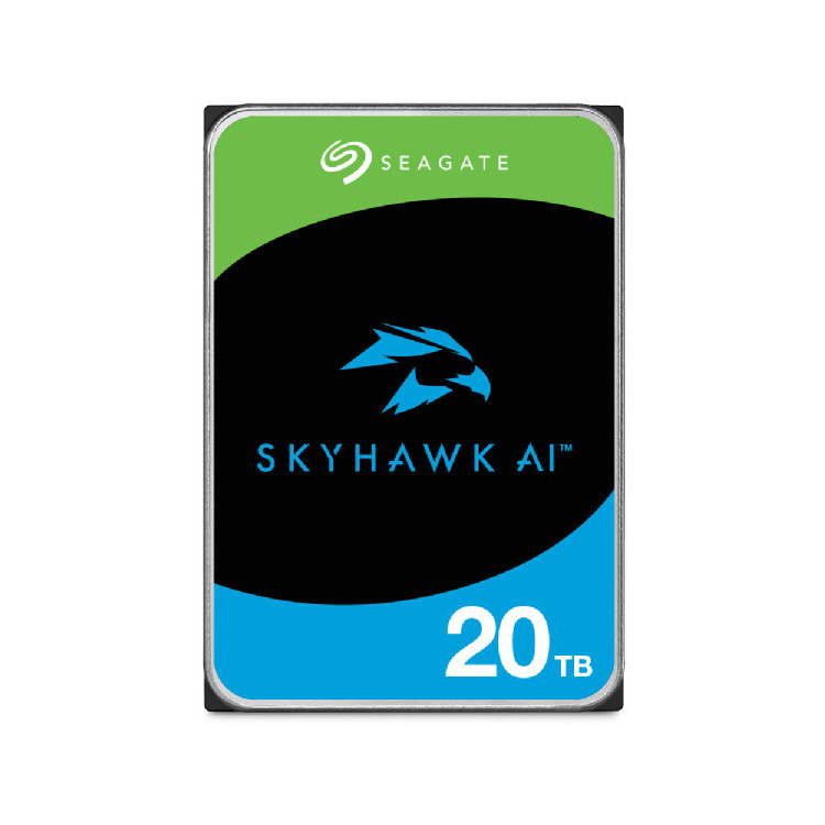 Seagate SkyHawk AI unidade de disco rígido 20 TB 7200 RPM 512 MB 3.5" Serial ATA III