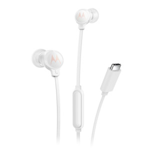 Motorola EARBUDS3CSWHITE auscultador Auscultadores Com fios Intra-auditivo Chamadas Música USB Type-C Branco