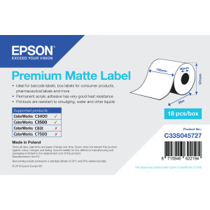 Epson C33S045727 etiqueta para impressão Branco Etiqueta de impressora auto-adesiva