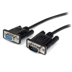 StarTech.com Cabo série DB9 RS232 directo preto de 50 cm - M F