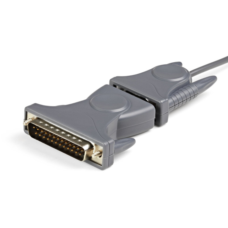 StarTech.com Cabo Adaptador de Série USB para RS232 DB9 DB25 - M M