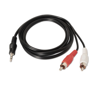 AISENS A128-0147 cabo de áudio 1,5 m 3.5mm 2 x RCA Preto 2