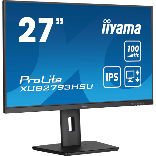 iiyama ProLite XUB2793HSU-B7 monitor de ecrã 68,6 cm (27") 1920 x 1080 pixels Full HD LED Preto iiyama ProLite XUB2793HSU-B7 monitor de ecrã 68,6 cm (27") 1920 x 1080 pixels Full HD LED Preto